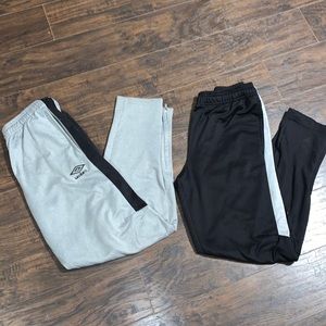 black and grey sweat pants